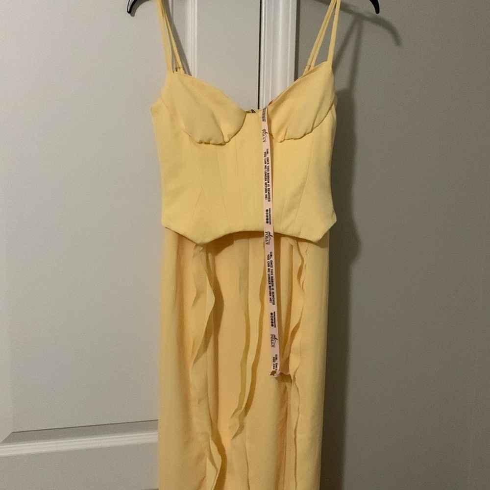 Oh Polly corset frill skirt maxi dress